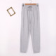 休闲全棉家居裤 春夏季 束脚宽松大码 男女士家居长裤 外穿秋 纯棉睡裤