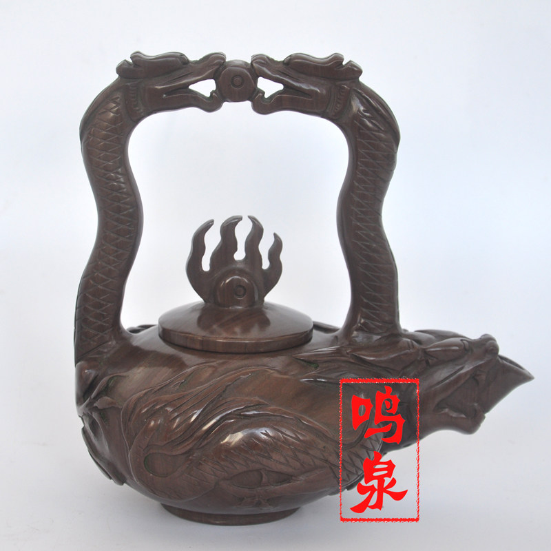木鱼石精品茶壶具木鱼石茶壶紫檀木鱼石石壶杯子水杯茶杯石头茶壶