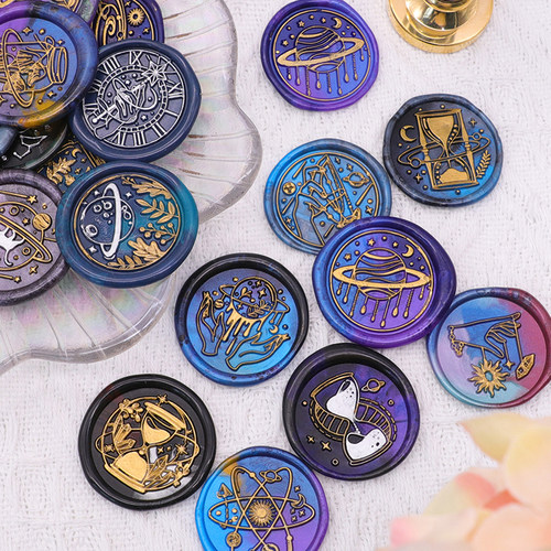 欧彩火漆印章头时空印记图案包邮