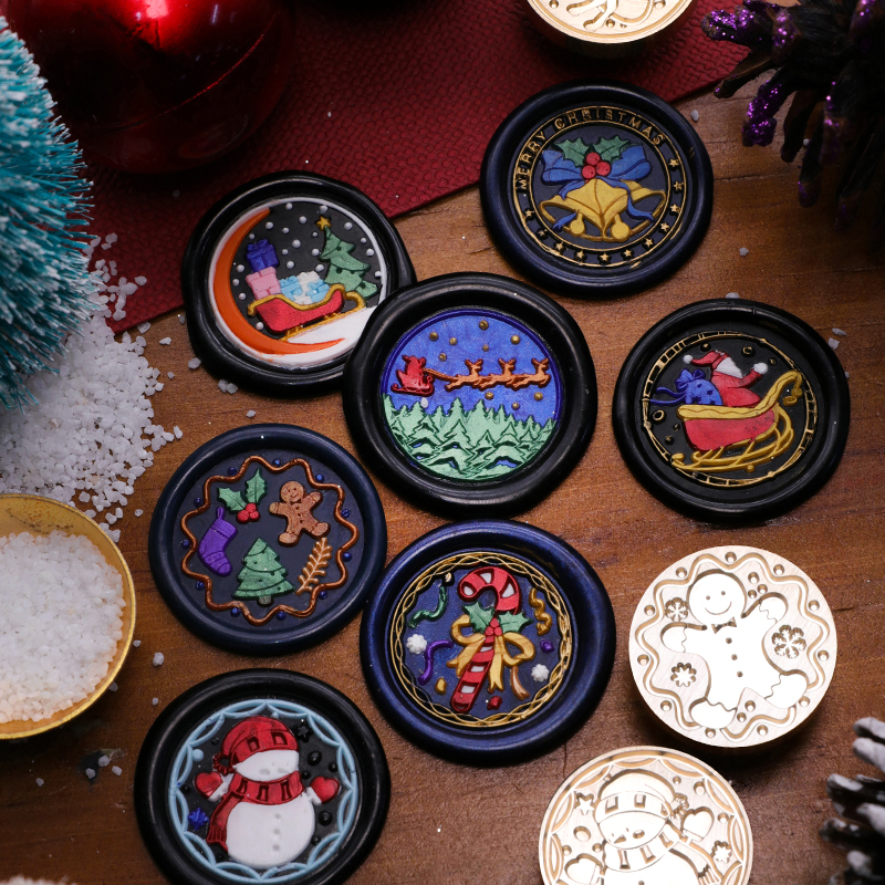 【欧彩火漆】圣诞系列2印章新款