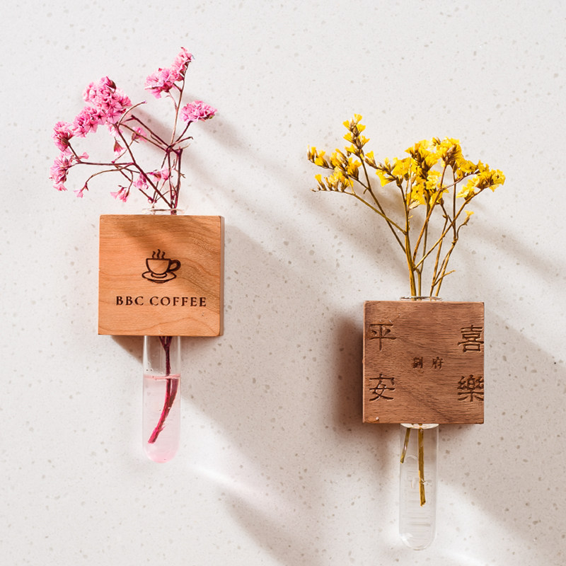 花插冰箱贴磁吸zakka治愈磁性黑白板留言手作做日式美实木质INS风,家居饰品,冰箱贴,淘宝优惠券,粉丝福利购,淘宝优惠卷