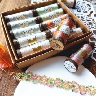 编绳用 轻奢梭编 绚岚金属线进口抗氧化银膜FAG系列 45米小卷