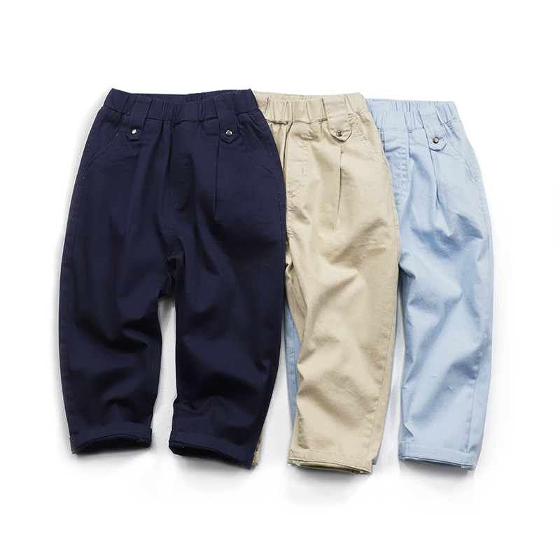 夏季薄款外贸2021年中大童九分裤
