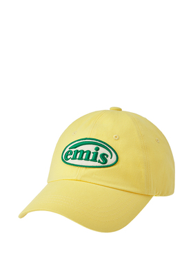 韩国emis官方帽子足印徽章棒球帽百搭休闲运动男女同款2024新款