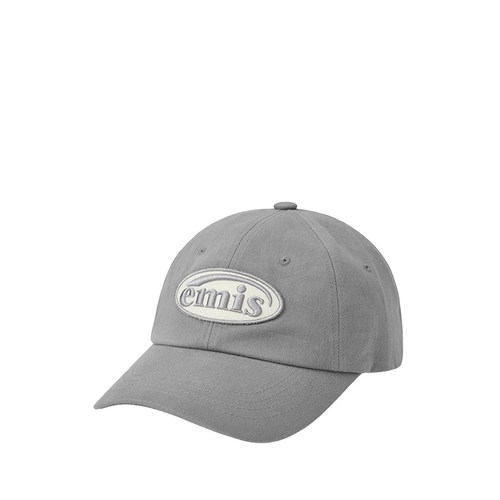韩国emis帽子男女同款运动休闲百搭遮阳帽同色系鸭舌帽可乐标灰色