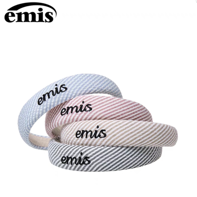 emis发箍2025女条纹发饰多色可选高颅顶简约甜美可爱发卡头饰新款