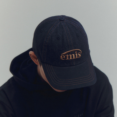 韩国emis帽子女水洗牛仔棒球帽男大头围秋季运动帽鸭舌帽灰色黑色