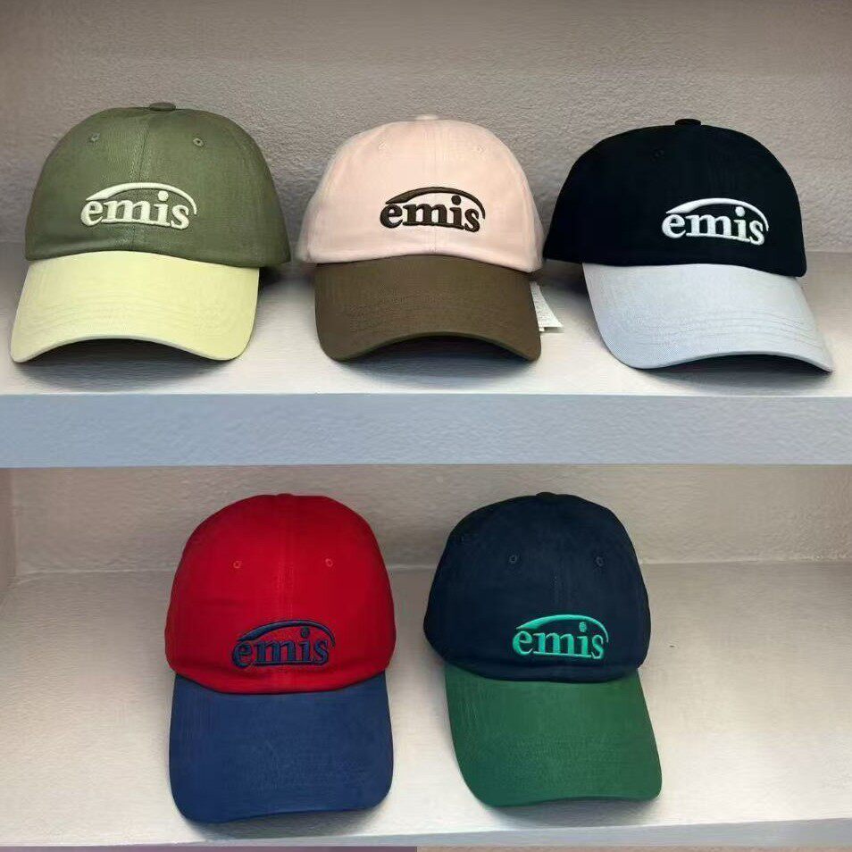 EMIS水洗拼色大头围棒球帽
