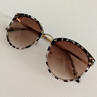 饰黑色茶色 文艺墨镜渐变街拍装 太阳镜四季 百搭女士户外豹纹男士