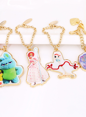 迪士泥玩具总动员4新款可爱牧羊女 兔哥达鸭 Forky包挂件包上配饰