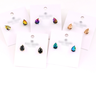 ks 水滴多色个性耳钉耳钉耳饰孤品百搭