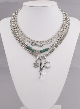 欧美小众设计G家2024新款长款毛衣链项链女潮个性配饰合集