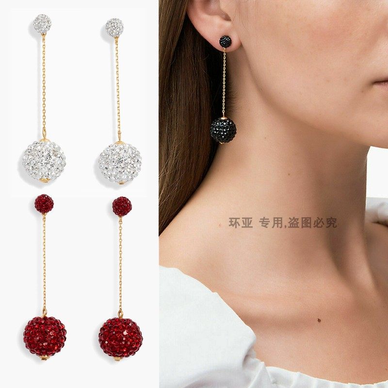 欧美风满钻流苏款配饰耳环