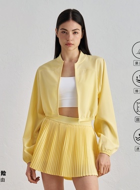 天成优品梭织运动外套轻薄透气健身上衣收腰设计户外休闲修身瑜伽