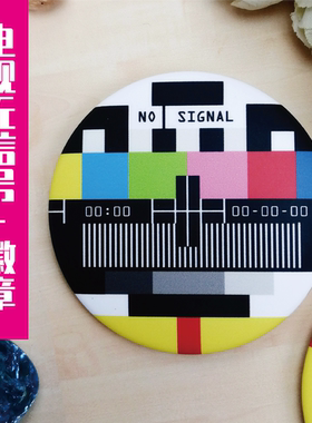 小黄鸡工坊生活大爆炸谢耳朵Sheldon恶搞趣味INK电视机无信号徽章