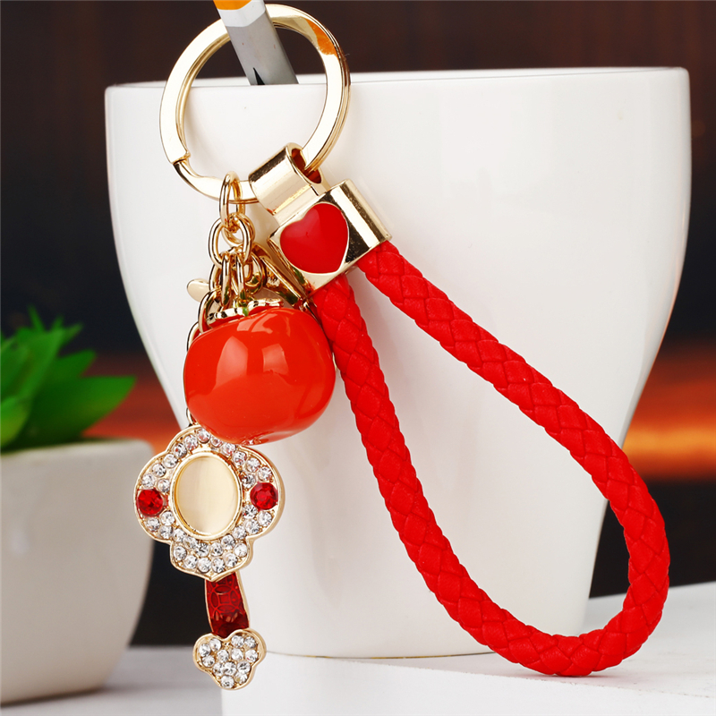 招财柿柿如意好柿发生汽车钥匙扣女可爱包挂件钥匙链圈年会小礼品