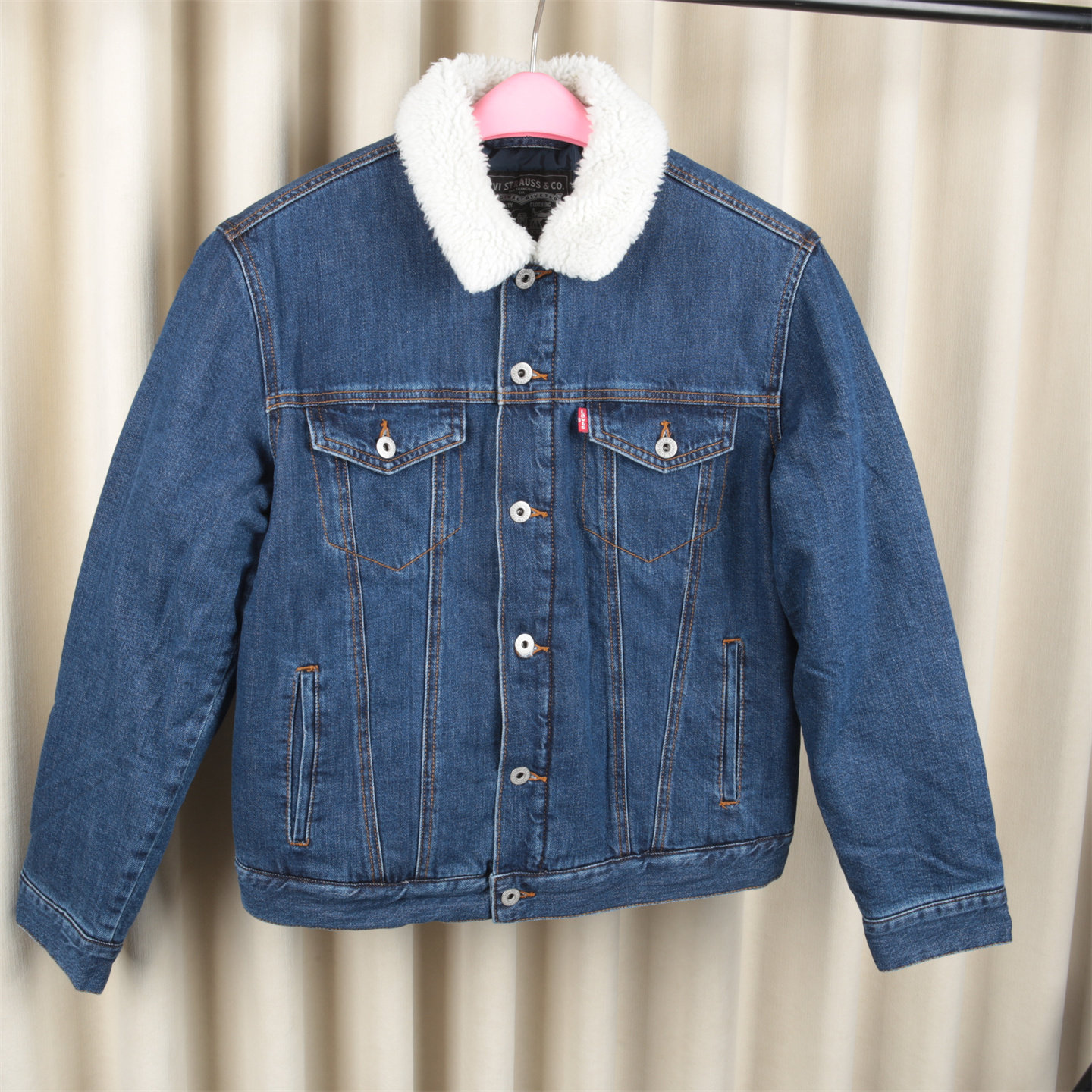 复古男士夹棉牛仔外套羊羔毛领时尚休闲短款保暖青年夹克工装棉服,男装,牛仔外套,淘宝优惠券,粉丝福利购,淘宝优惠卷