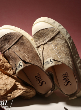 ShānRen原创包头拖鞋女内增高松糕底一脚蹬休闲松弛感厚底半拖鞋