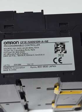 PLC，型号CP1E-N40S1DR-A-NE，正常拆-议价
