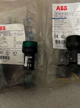ABB指示灯，CL-523G 230V  AC，绿色3个，A-议价
