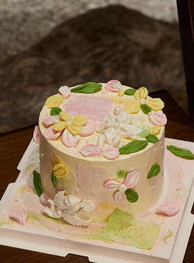 网红简约太阳花花瓣叶子模具蛋糕装饰巧克力格桑花女神妈妈烘焙