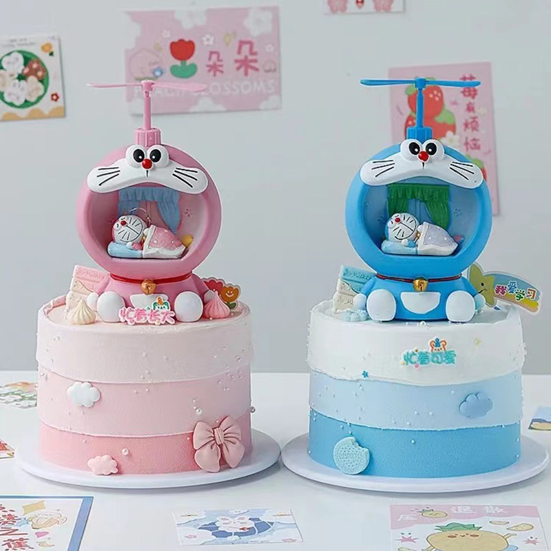 女孩蛋糕装饰摆件儿童叮当猫蓝胖子小夜灯搪胶存钱罐生日烘焙配件,节庆用品/礼品,节日装扮用品,淘宝优惠券,粉丝福利购,淘宝优惠卷