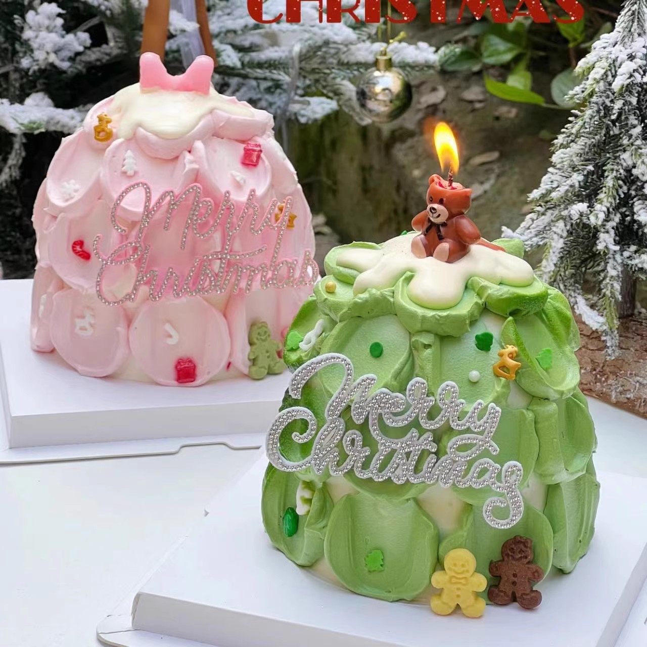 圣诞节蛋糕装饰摆件网红蝴蝶结小熊蜡烛插件圣诞树平安夜派对装扮,节庆用品/礼品,节日装扮用品,淘宝优惠券,粉丝福利购,淘宝优惠卷