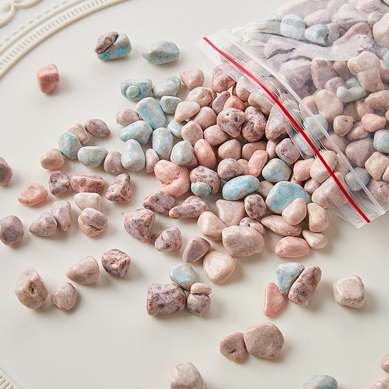 巧克力石头糖蛋糕装饰摆件