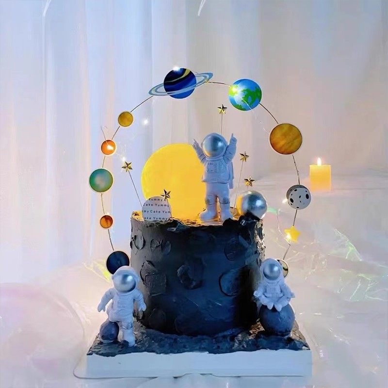 网红宇航员蛋糕摆件太空人航天员星球宇宙男孩生日烘焙摆件插件,节庆用品/礼品,节日装扮用品,淘宝优惠券,粉丝福利购,淘宝优惠卷