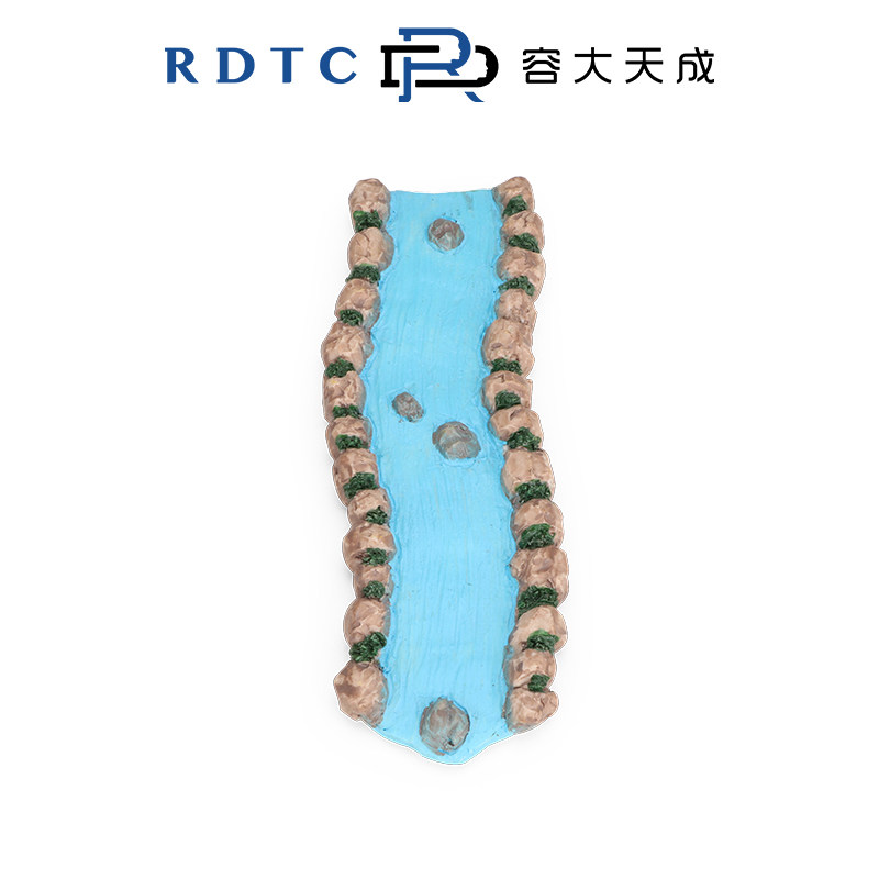 [롱다 오리지널 심리 모래 세트] 강 모델 자연 경관 소재 시리즈 수지 시뮬레이션 미니어처 장식품