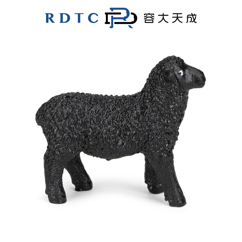 【容大原创心理沙具】害群之马黑绵羊模型另类沙盘摆件树脂玩具