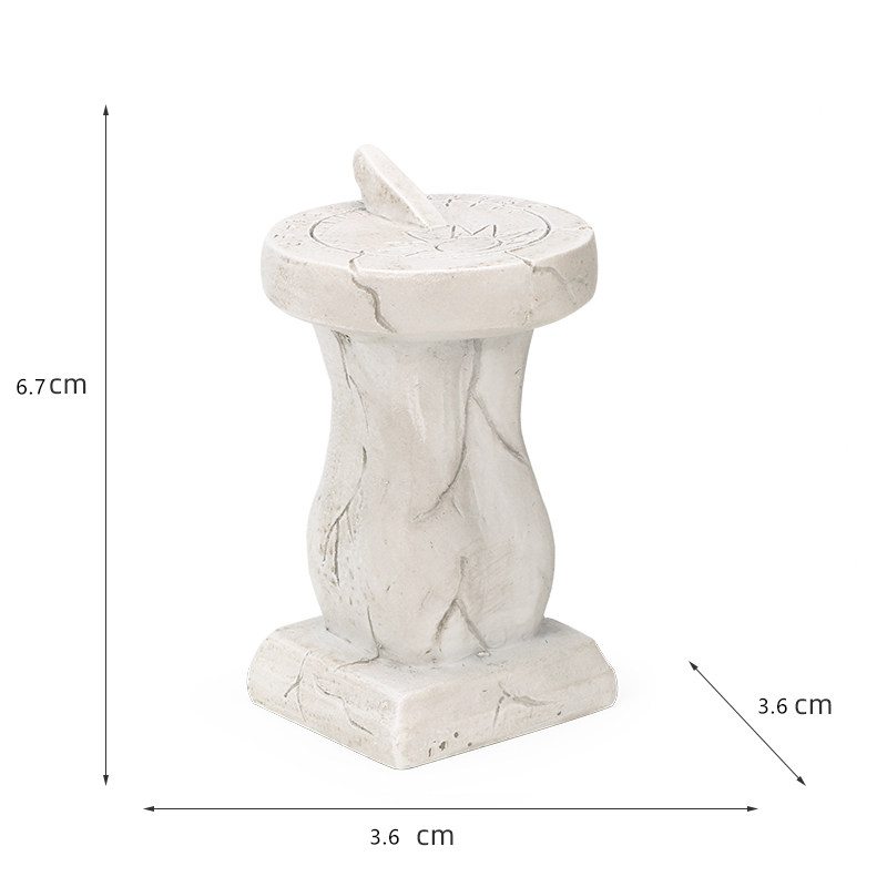 [RONGDA 2020 오리지널 샌드 세트] 해시계 모델 수지 고대 중국 타이머 및 시계 시뮬레이션 장식품