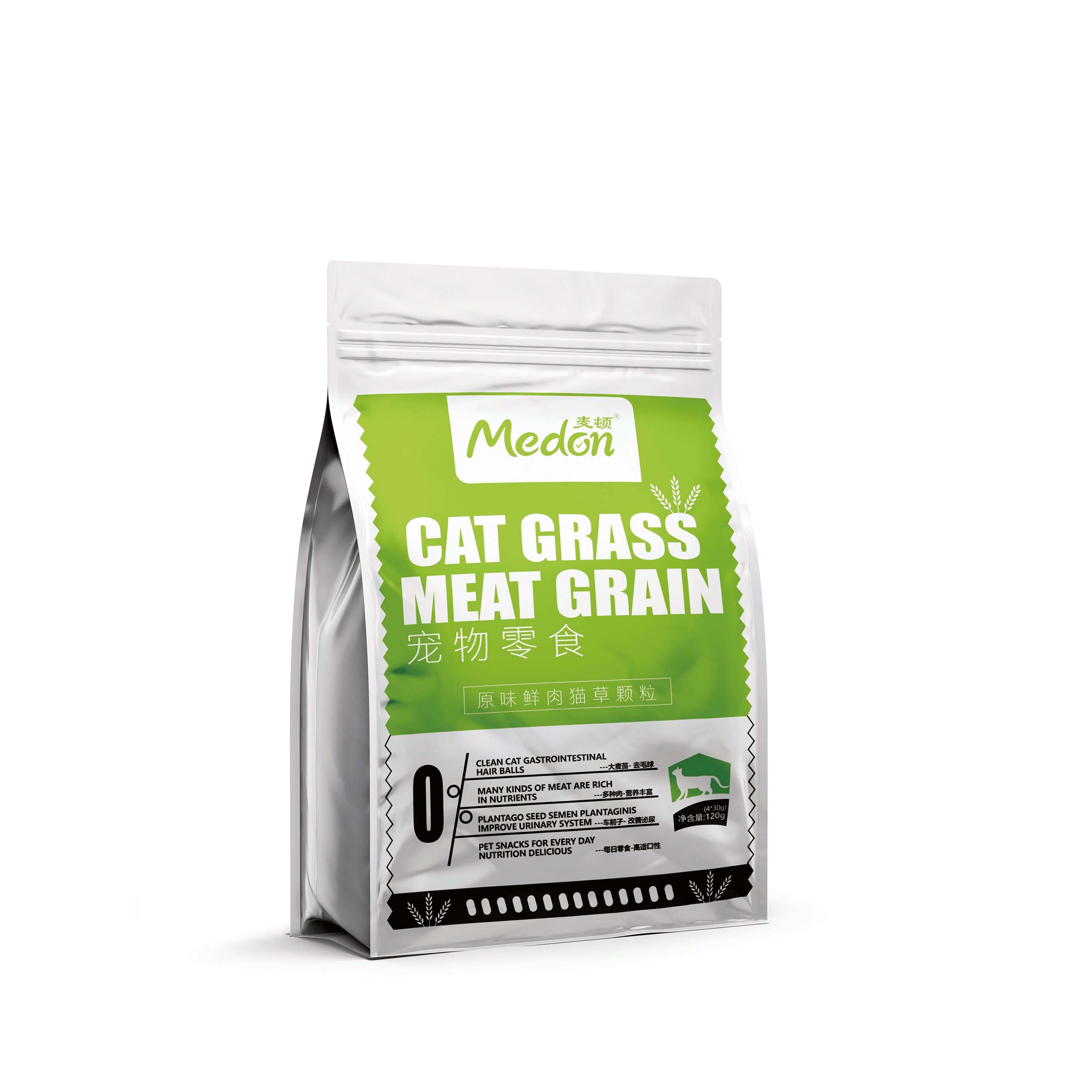 派多格宠物连锁昆山店 有鱼有肉有猫草 猫咪爱吃猫草鲜肉粒 怼粮