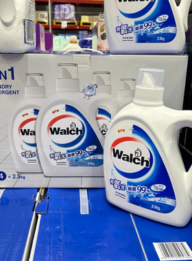 山姆代购威露士Walch全能6合1有氧洗衣液除菌除螨低泡易漂洗2.5kg
