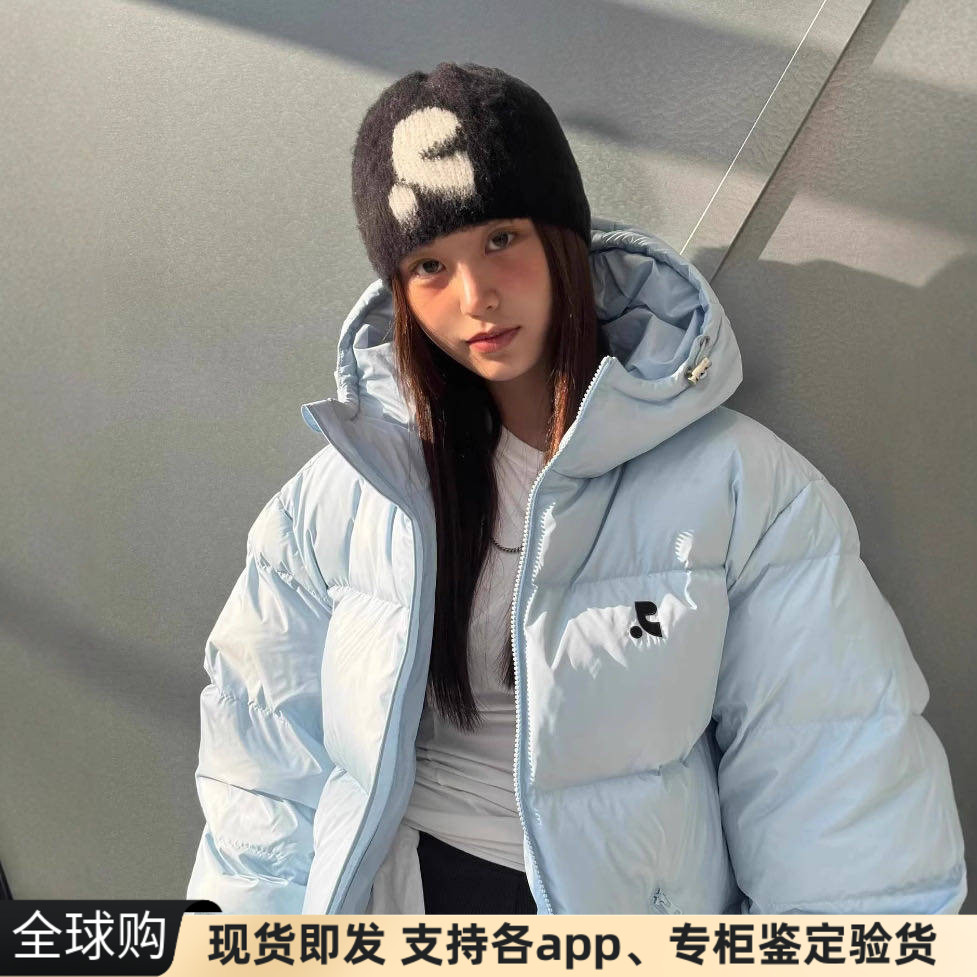 正品现货韩国RR Rest Recreation连帽拉链防水短款保暖外套羽绒服