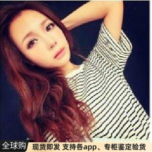 现货美国american apparelAA emma roberts全棉条纹短袖t恤tee