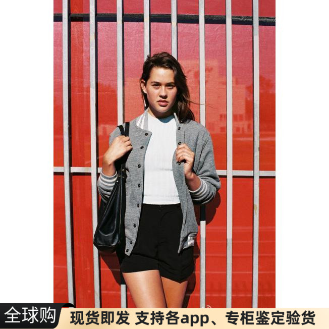 现货美国american apparel AA允儿潮ins风网红棒球外套男女情侣款