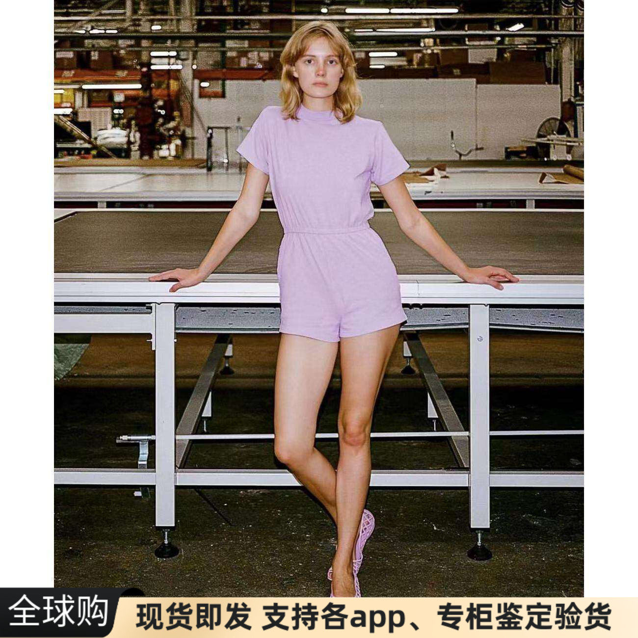 美国代购纯棉休闲圆领ins短裤