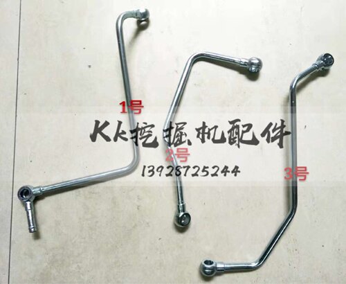 挖掘机配件日立200-5-6三一住友200A3柴油格座柴油泵油管铁管6BG1