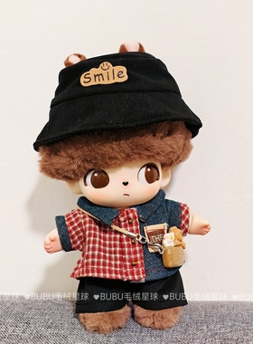 拼色牛仔衫dimoo world迪士尼搪胶娃衣布鲁托唐老鸭奇奇蒂蒂衣服