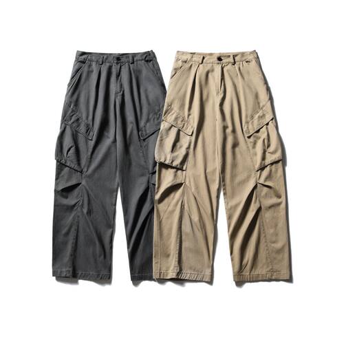 RUIIENRS x BUTTERTIGER 2024 秋季新款 纯色多口袋休闲裤 BK01