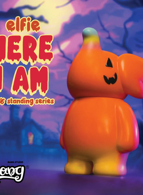 【Bang】现货 UNBOX ELFIE HERE I AM! 100% 南瓜小象 万圣节潮玩