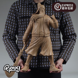 關(guān)公 現(xiàn)貨 TIKKA ZCWO GUAN Bang 木紋 限量潮玩擺件禮物