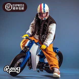 【Bang】现货 TRICKYMAN12 SUPER CUB复古摩托车 1/6人偶配件手办