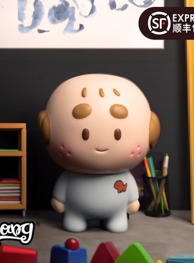 【Bang】现货 UNBOX 大叔精灵BB 原色版 潮玩手办摆件礼物