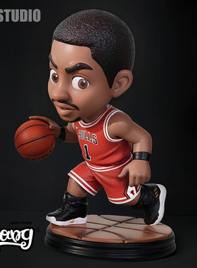 M3NBA公牛队罗斯手办摆件礼物
