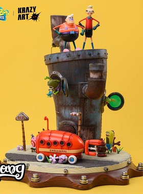 【Bang】预售 KRAZY ART 海绵宝宝 比奇堡的守望者 限量潮玩手办