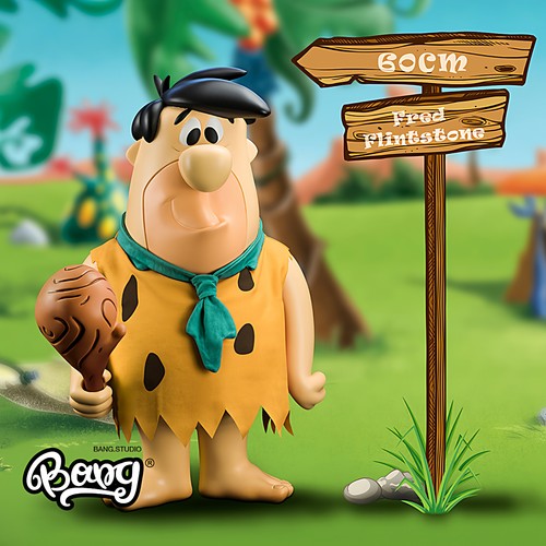 【Bang】现货 SOAP STUDIO 摩登原始人弗雷德 限量潮玩手办摆件