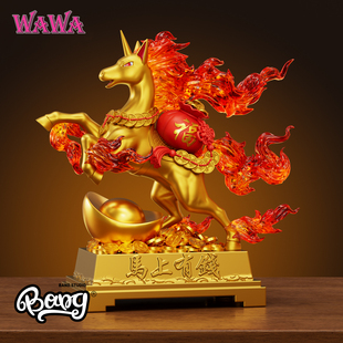 WAWA 预售 STUDIO 招财烈焰马 GK手办摆件礼物 马上有钱 Bang
