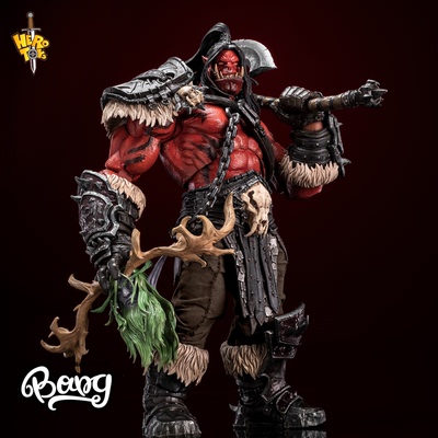 部落战歌吼爹兽人战士1/10手办